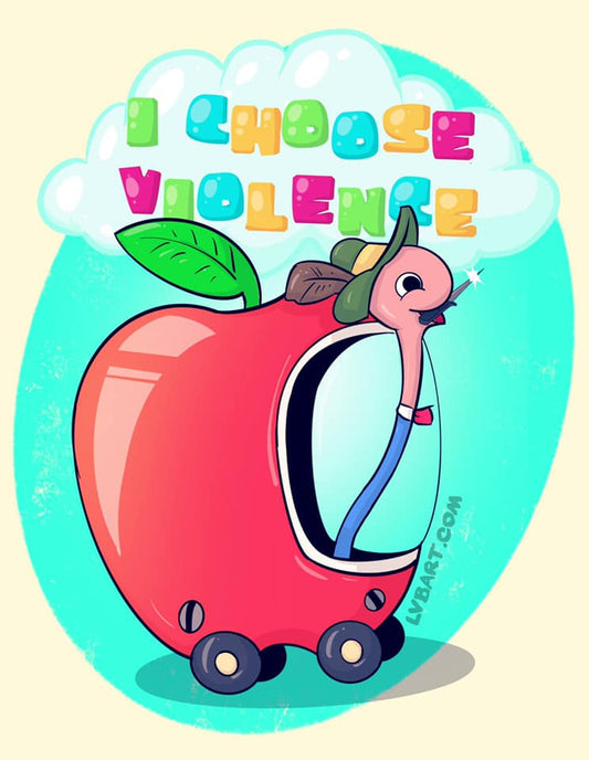 Violent Worm Fine Art Print