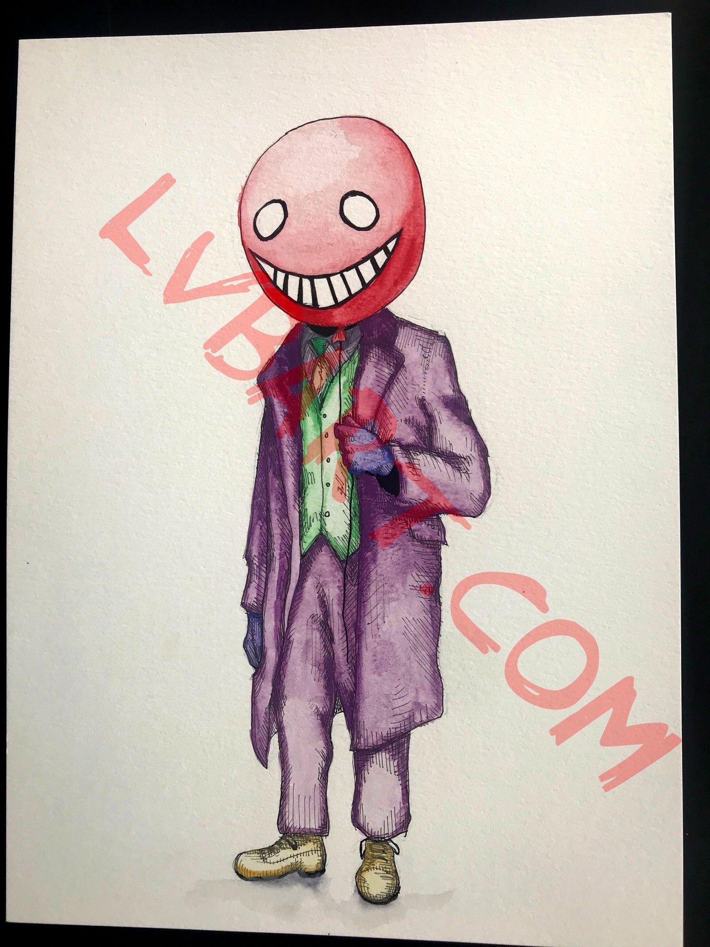 Clown Balloon 11x15 ORIGINAL Artwork