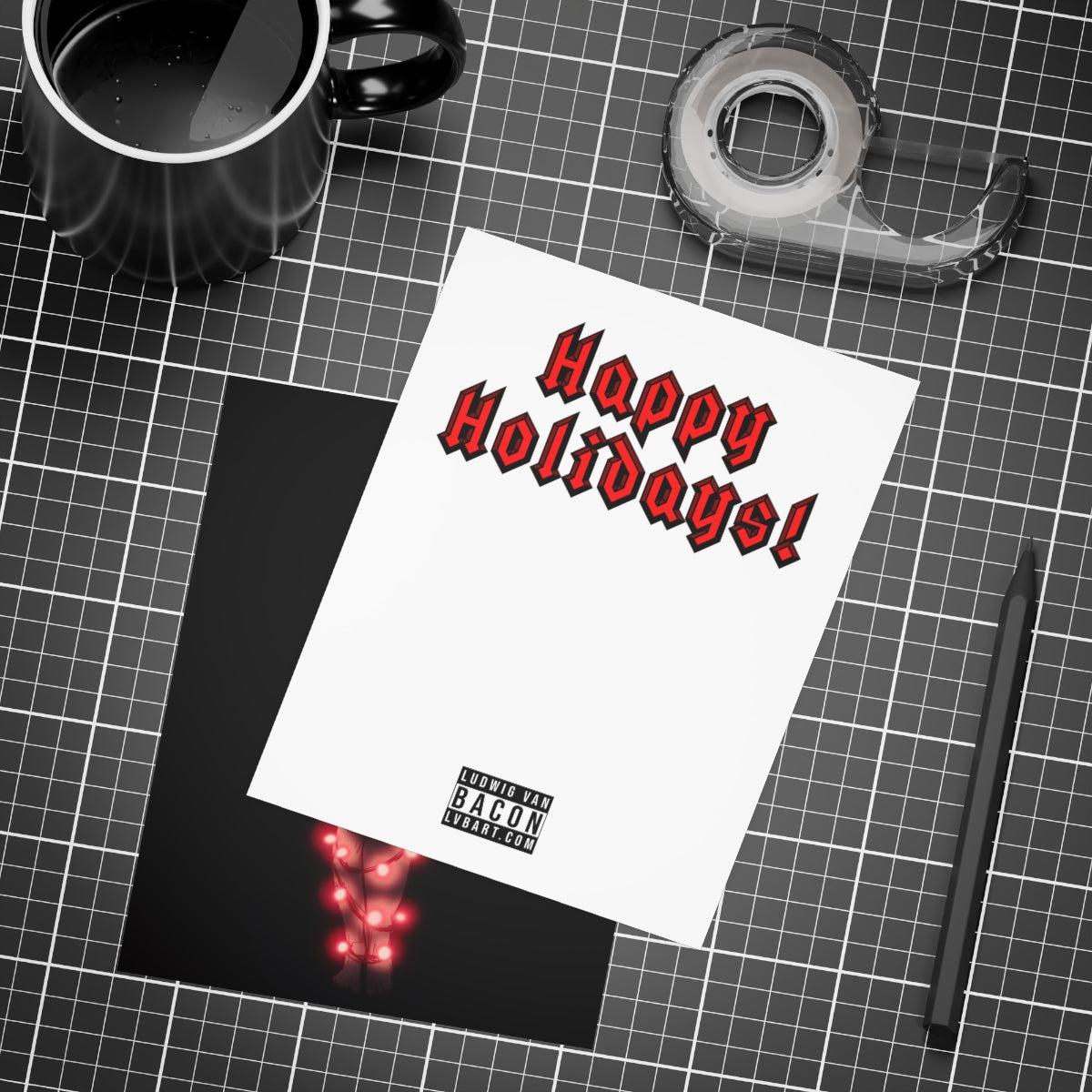 Christmas Lights Greeting Card Bundles (10, 30, 50 pcs)