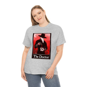 The Doctor Tarot (Front & Back Print) Unisex Heavy Cotton Tee