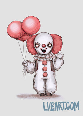 Plushie Clown Fine Art Print