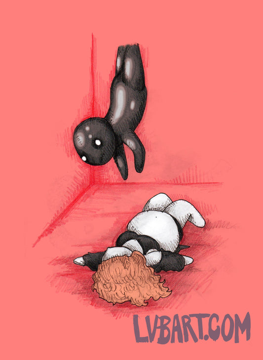 American Horror Plushie Fine Art Print