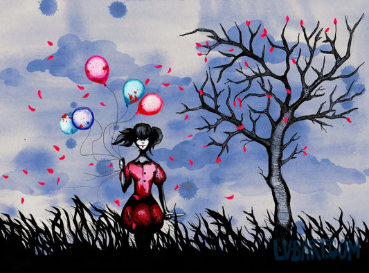 Balloon Girl 2 Fine Art Print