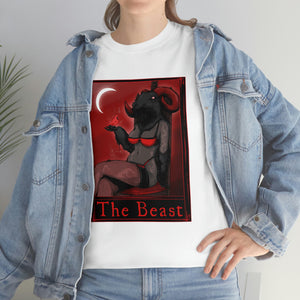 The Beast Tarot  (Front & Back Print) Unisex Heavy Cotton Tee