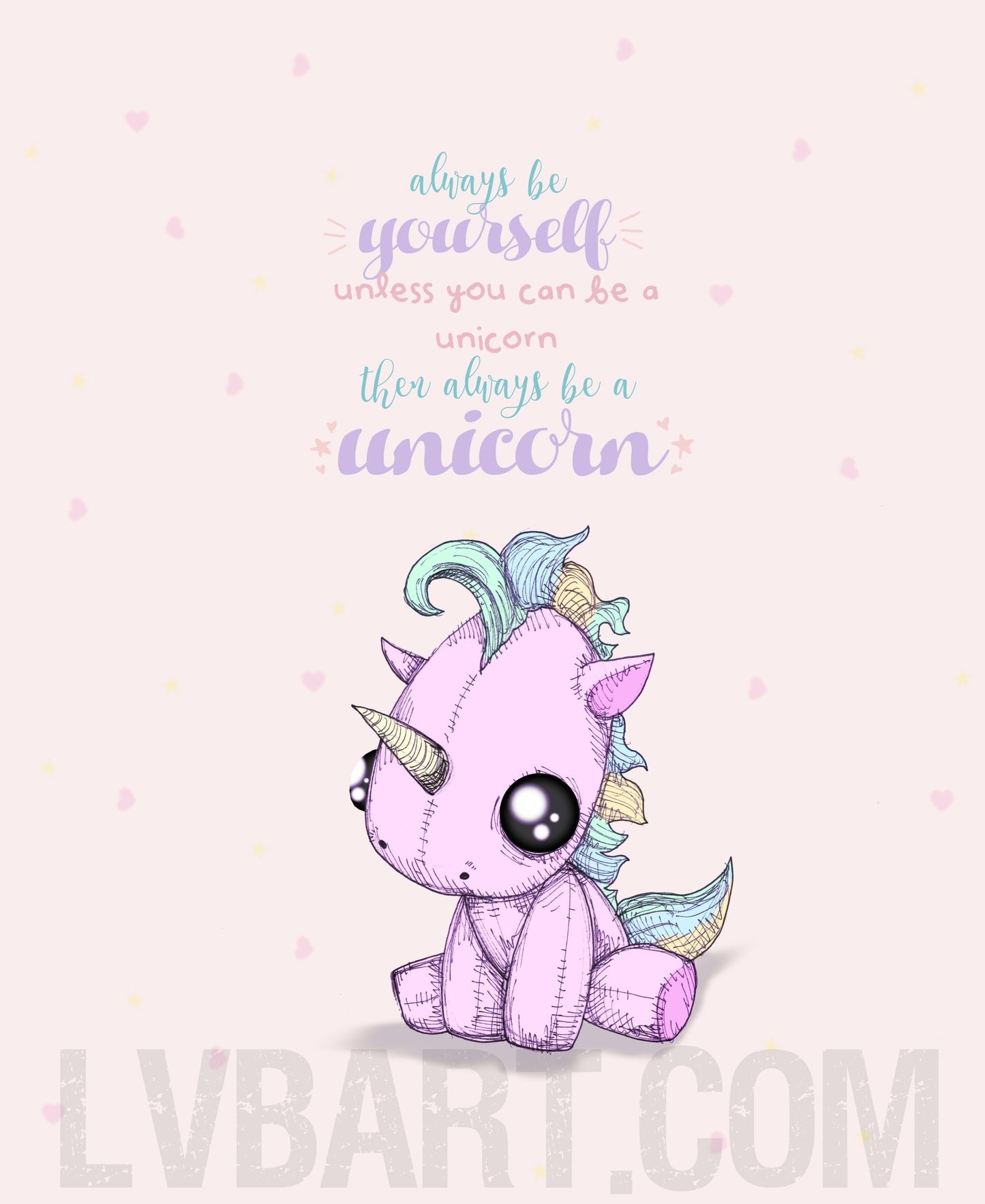 Be Yourself Unicorn Fine Art Print