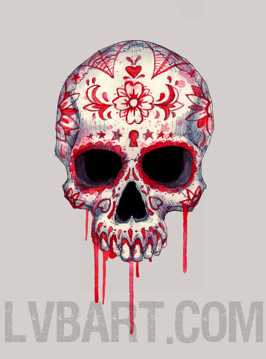 Blood Sugar Skull Fine Art Print