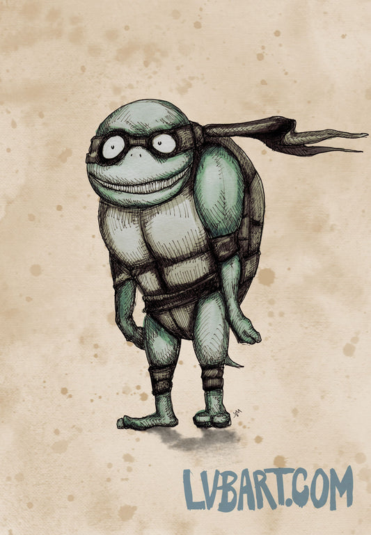 Teenage Mutant Burton Turtle Fine Art Print