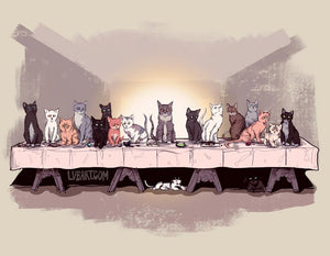 The Cat Supper Fine Art Print