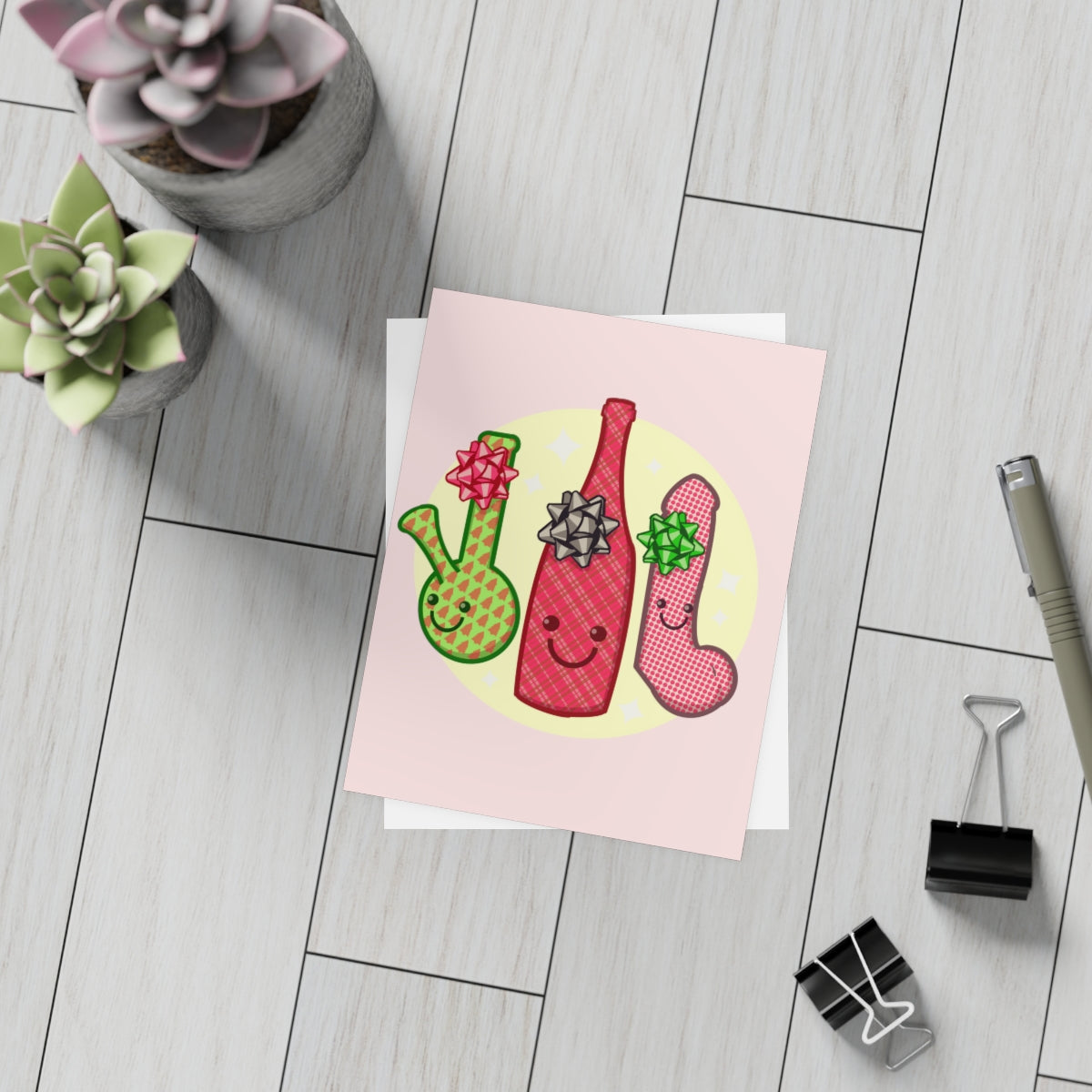Grown Up Christmas List Greeting Card Bundles (10, 30, 50 pcs)
