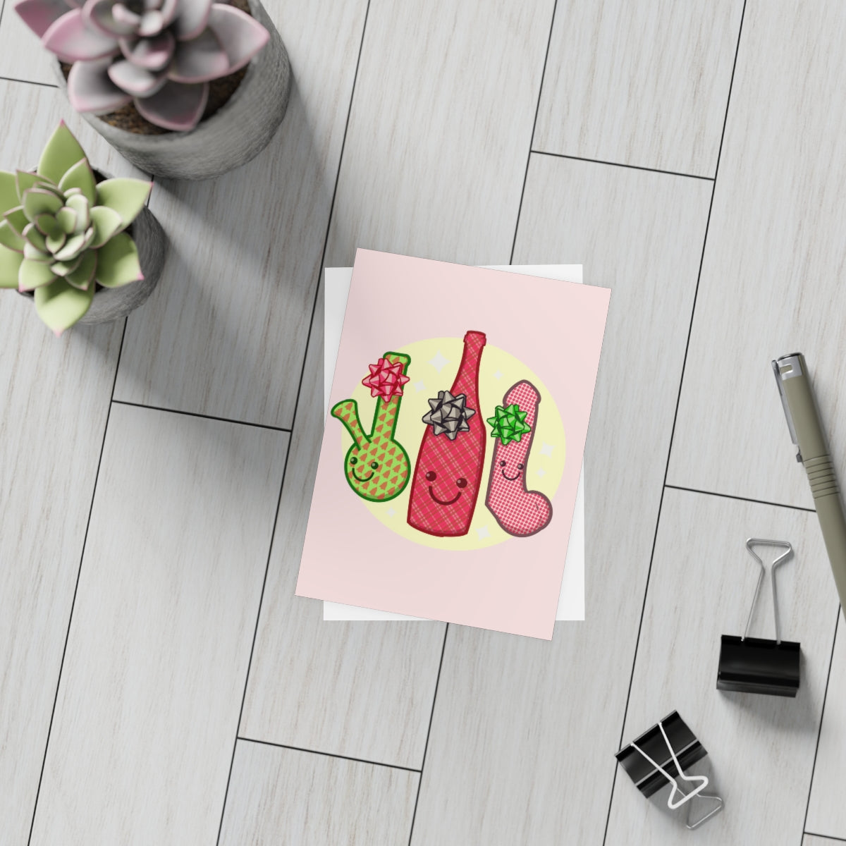 Grown Up Christmas List Greeting Card Bundles (10, 30, 50 pcs)