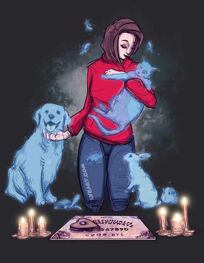 Custom Ouija Pet Memorial Artwork Commission