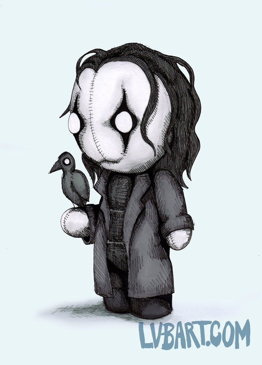 The Crow Plush Fine Art Print