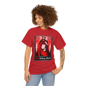 Red Riding Hood Tarot  (Front & Back Print) Unisex Heavy Cotton Tee