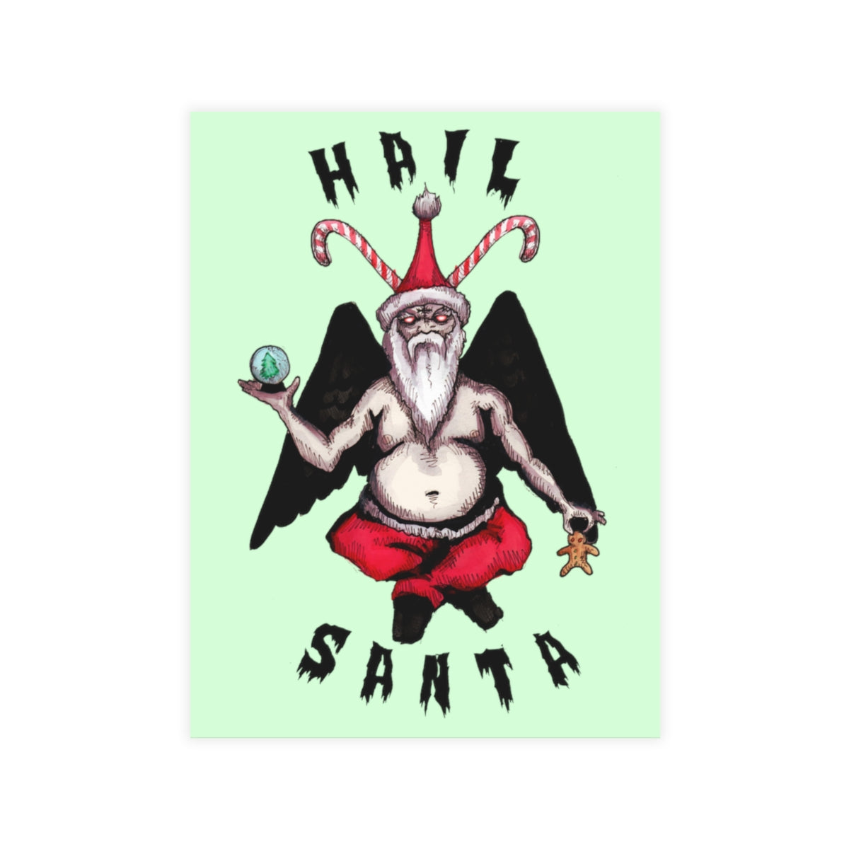 Hail Santa Greeting Card Bundles (10, 30, 50 pcs)