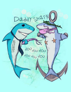 Daddy Shark 2 Fine Art Print