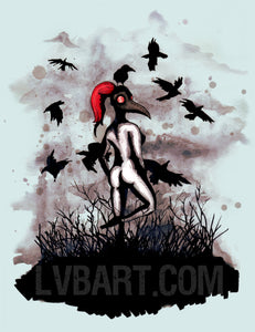 Dancing With Crows Fine Art Print