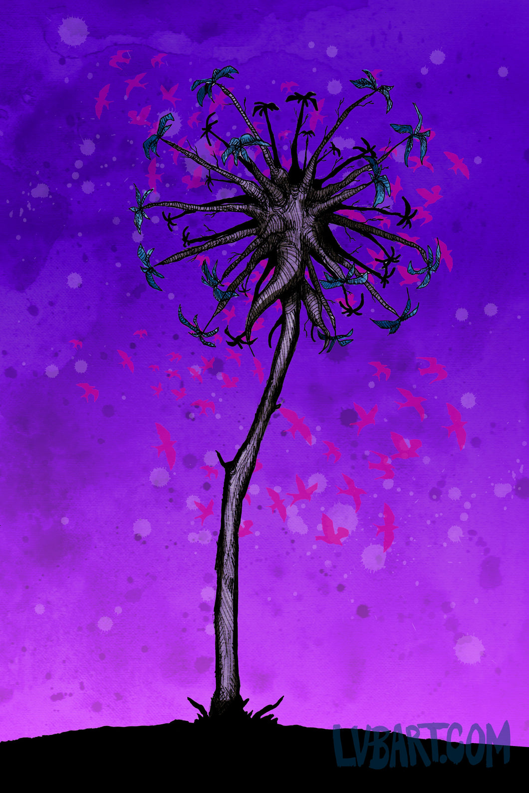 Dandelion Tree Fine Art Print