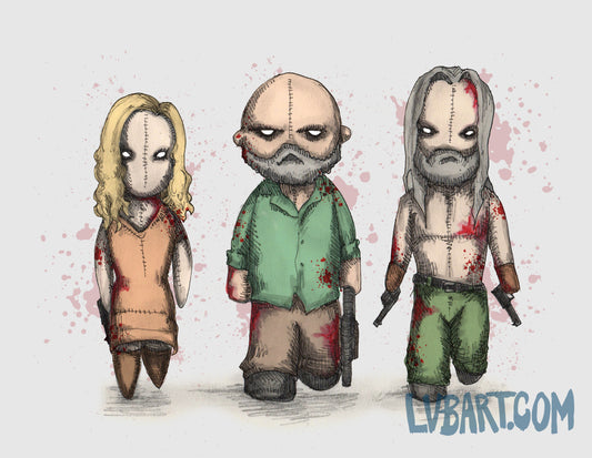 Devil's Plush Rejects Fine Art Print