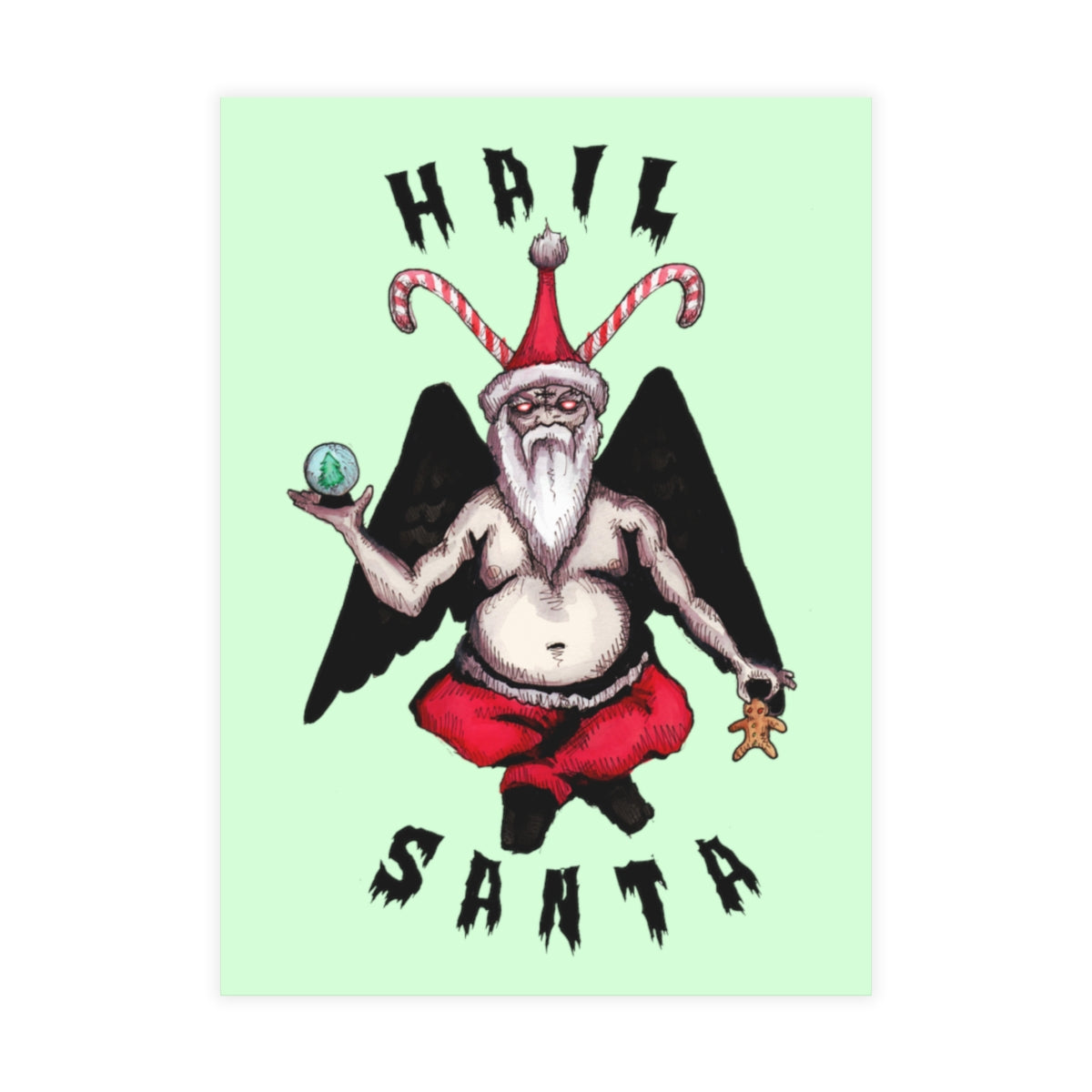 Hail Santa Greeting Card Bundles (10, 30, 50 pcs)