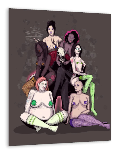Deer Daddy Entire 5 Print Series 7 Fine Art Print