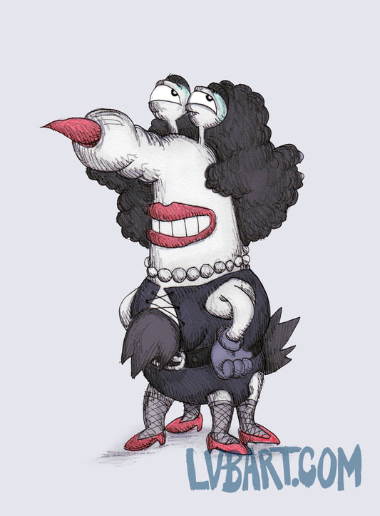 Dr. Frank-N-Gromble Fine Art Print
