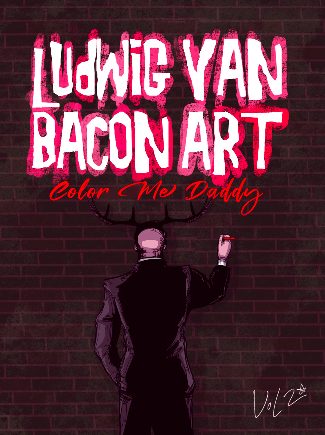Digital Download: Ludwig Van Bacon Art Coloring Book -Vol 2, Color Me Daddy
