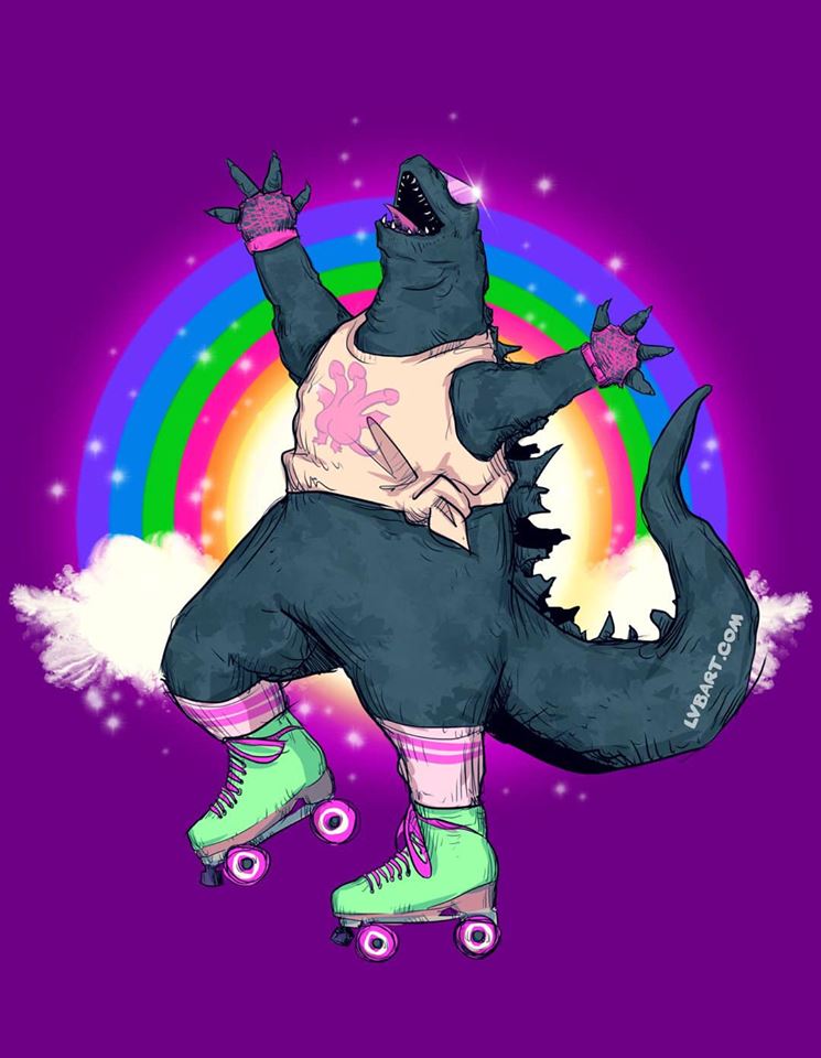 Gayzilla Fine Art Print