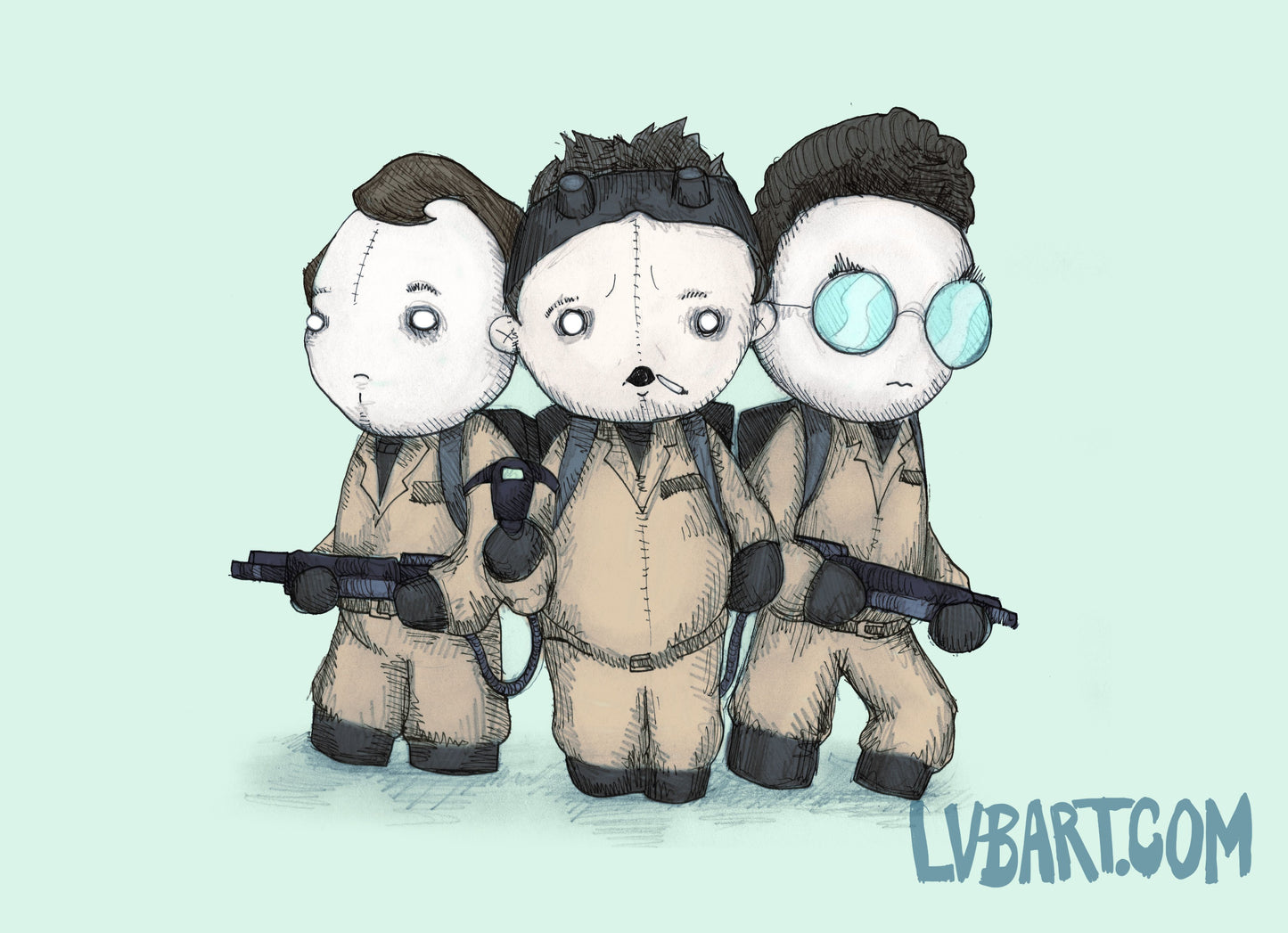 Plushbusters Fine Art Print