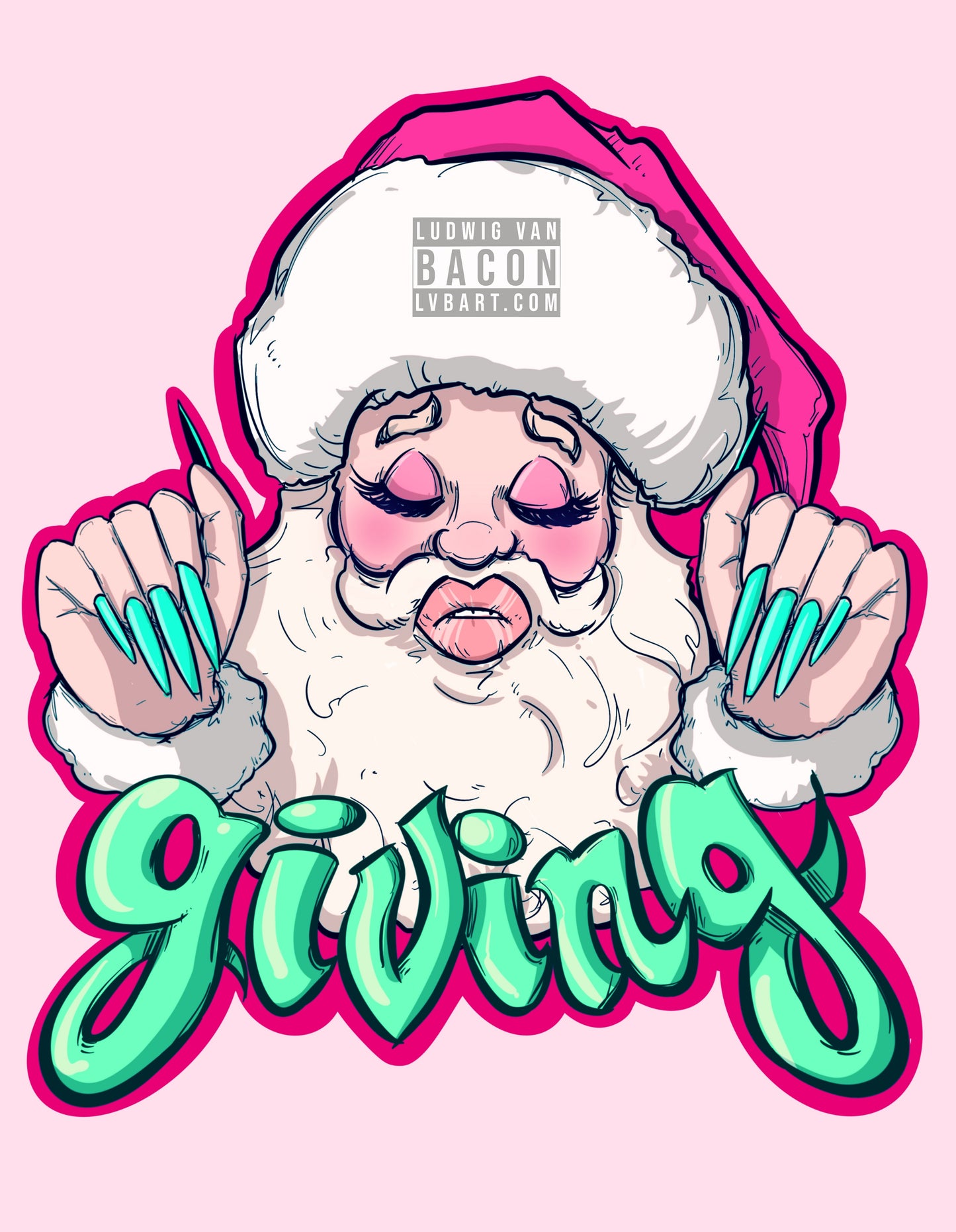 Santa Is Giving Fine Art Print