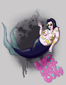 Gothic Mermaid Fine Art Print