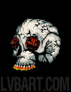 Halloween Skull Fine Art Print