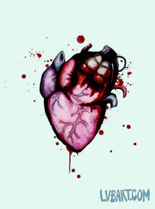Grenade Heart Fine Art Print
