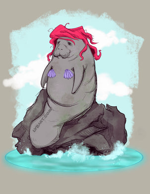 The Big Manatee Fine Art Print