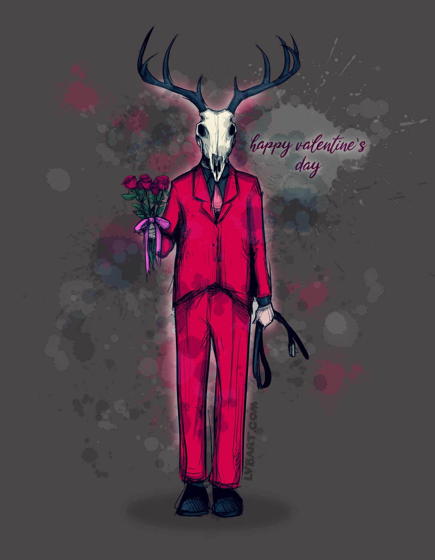 Deer Daddy Series 4: Valentines Fine Art Print
