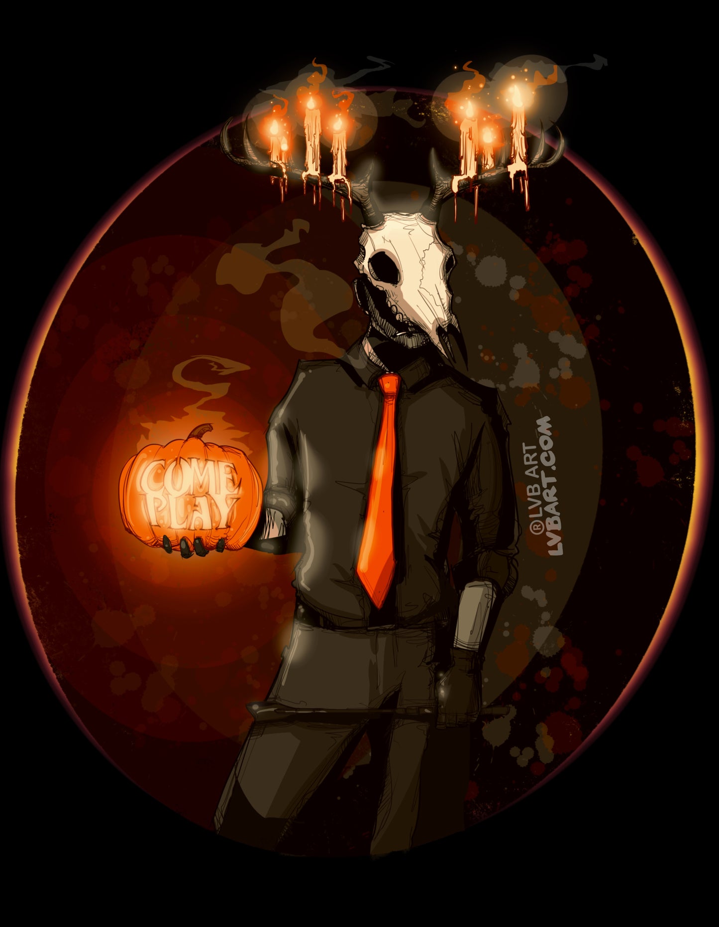 Deer Daddy Series 8: Spooky Daddy Fine Art Print