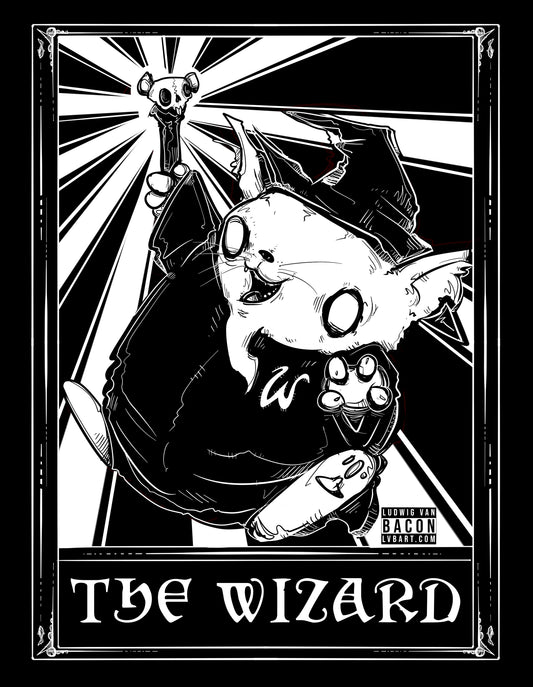 Fat Cat Tarot: The Wizard Fine Art Print