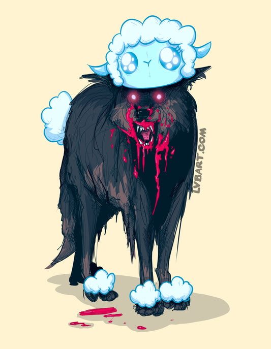 Wolf In Sheep’s Clothing Fine Art Print