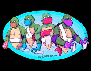 Teenage Mutant Quarantine-Turtles Fine Art Print
