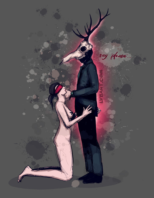 Deer Daddy Series 3: Say Please Fine Art Print