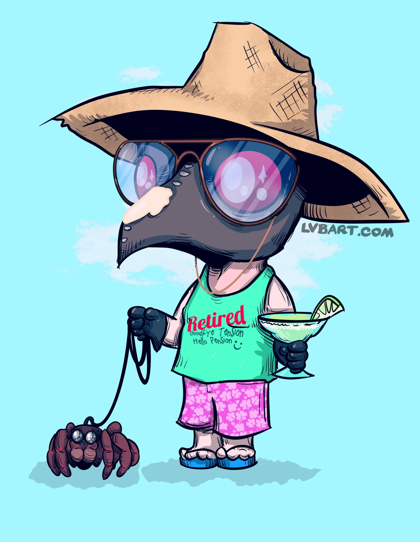 Plague Vacation Fine Art Print