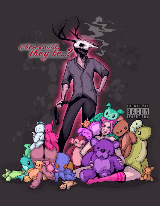 Deer Daddy Series 11: Hiding Fine Art Print