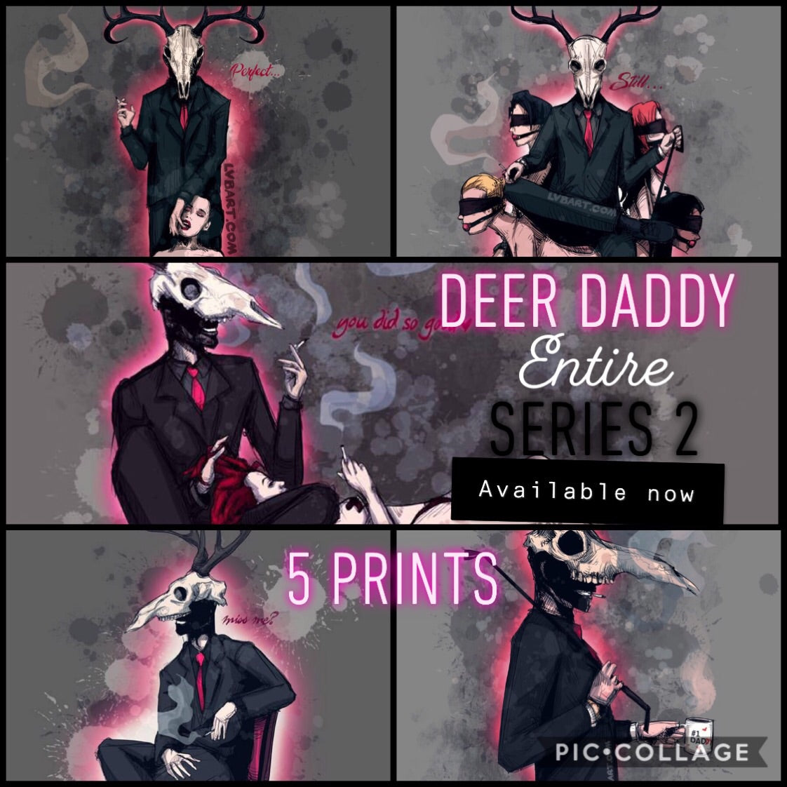 Deer Daddy Entire 5 Print Series 2 Fine Art Print