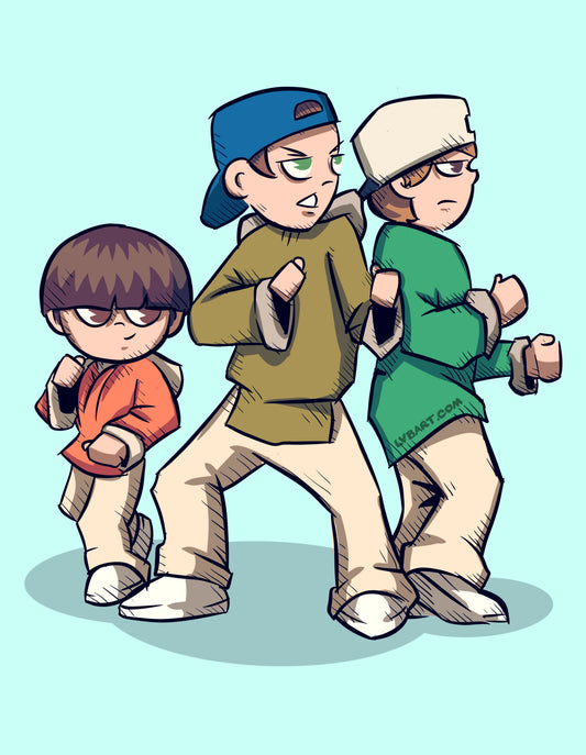 Ninja Brothers Fine Art Print