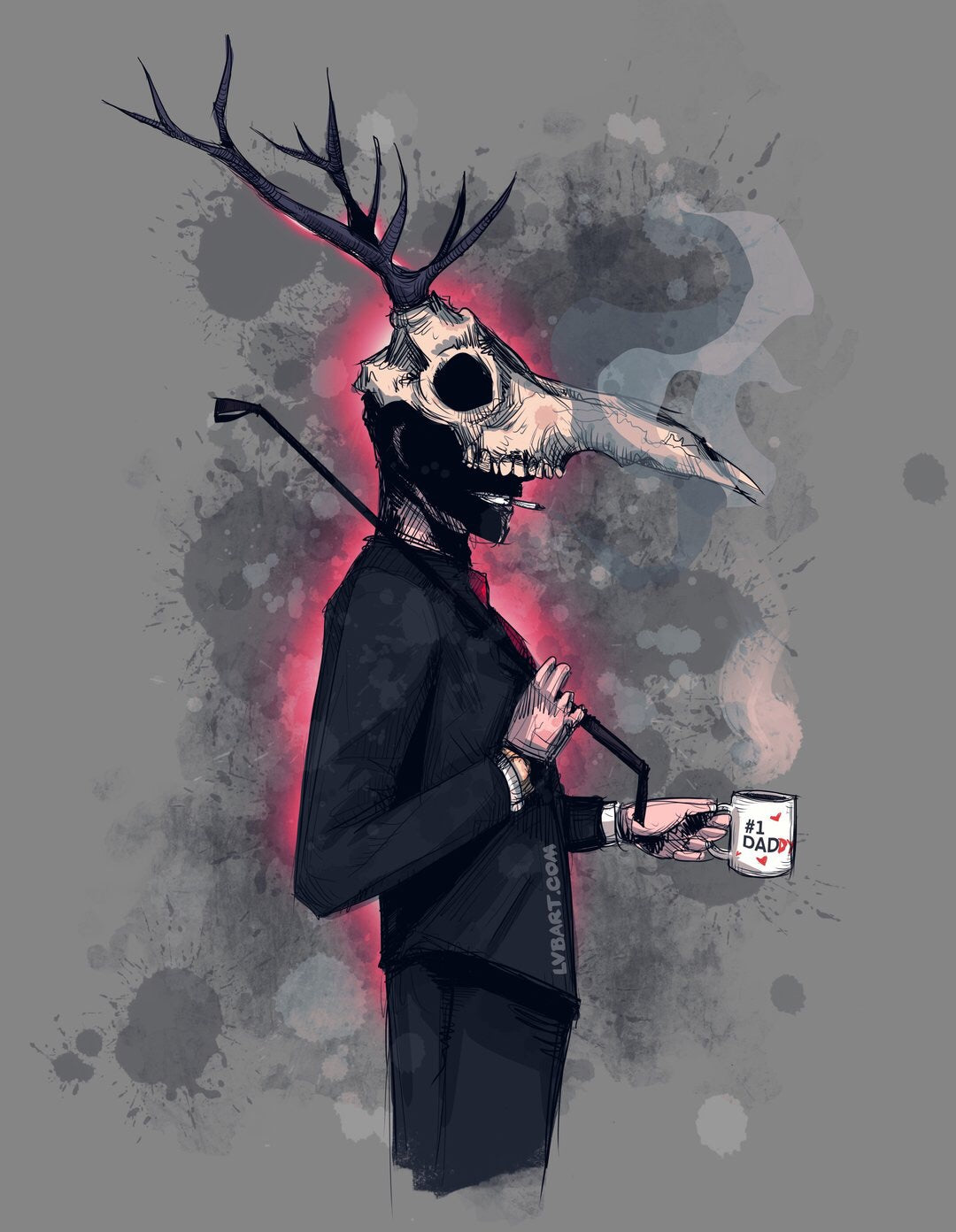 Deer Daddy Entire 5 Print Series 2 Fine Art Print