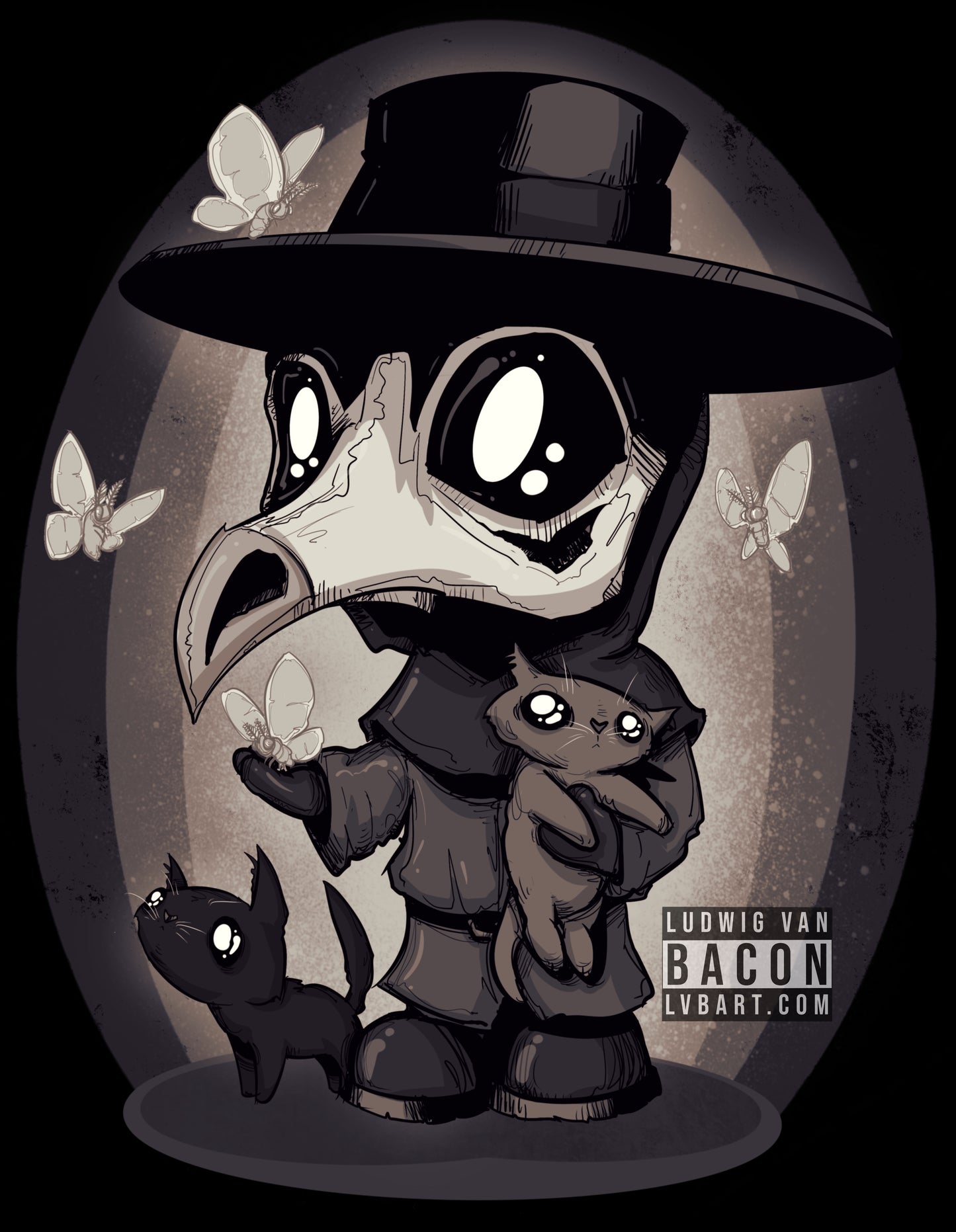 Plushie Nocturnal Fine Art Print