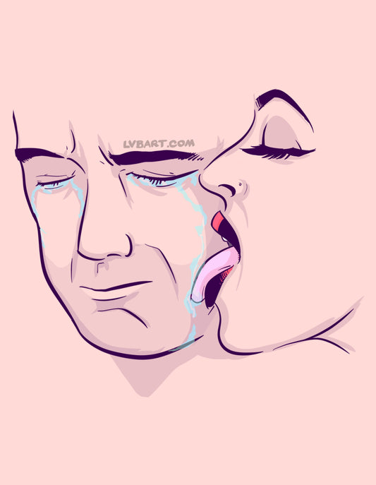 Boy Tears Fine Art Print