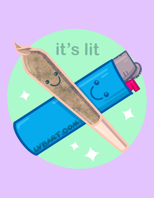 It’s Lit Fine Art Print