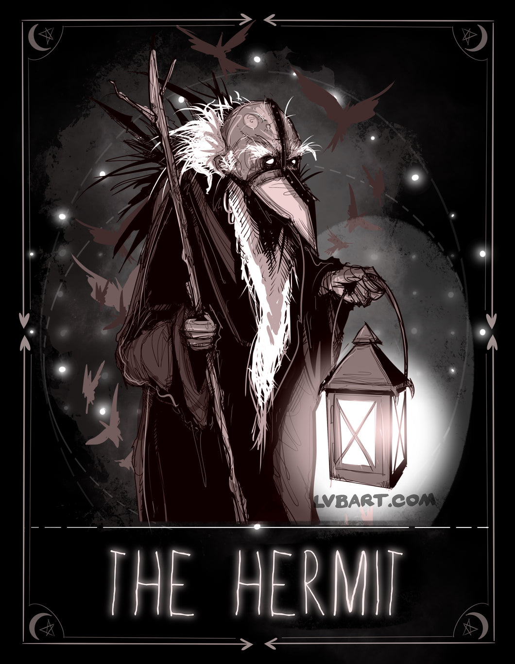 Tarot: The Hermit Fine Art Print