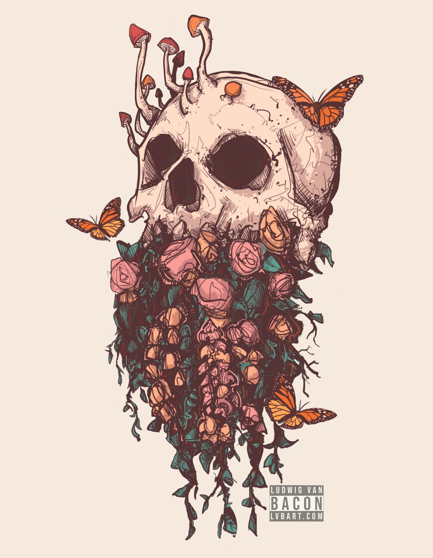 Elemental Skulls Fine Art Print 6 Pack
