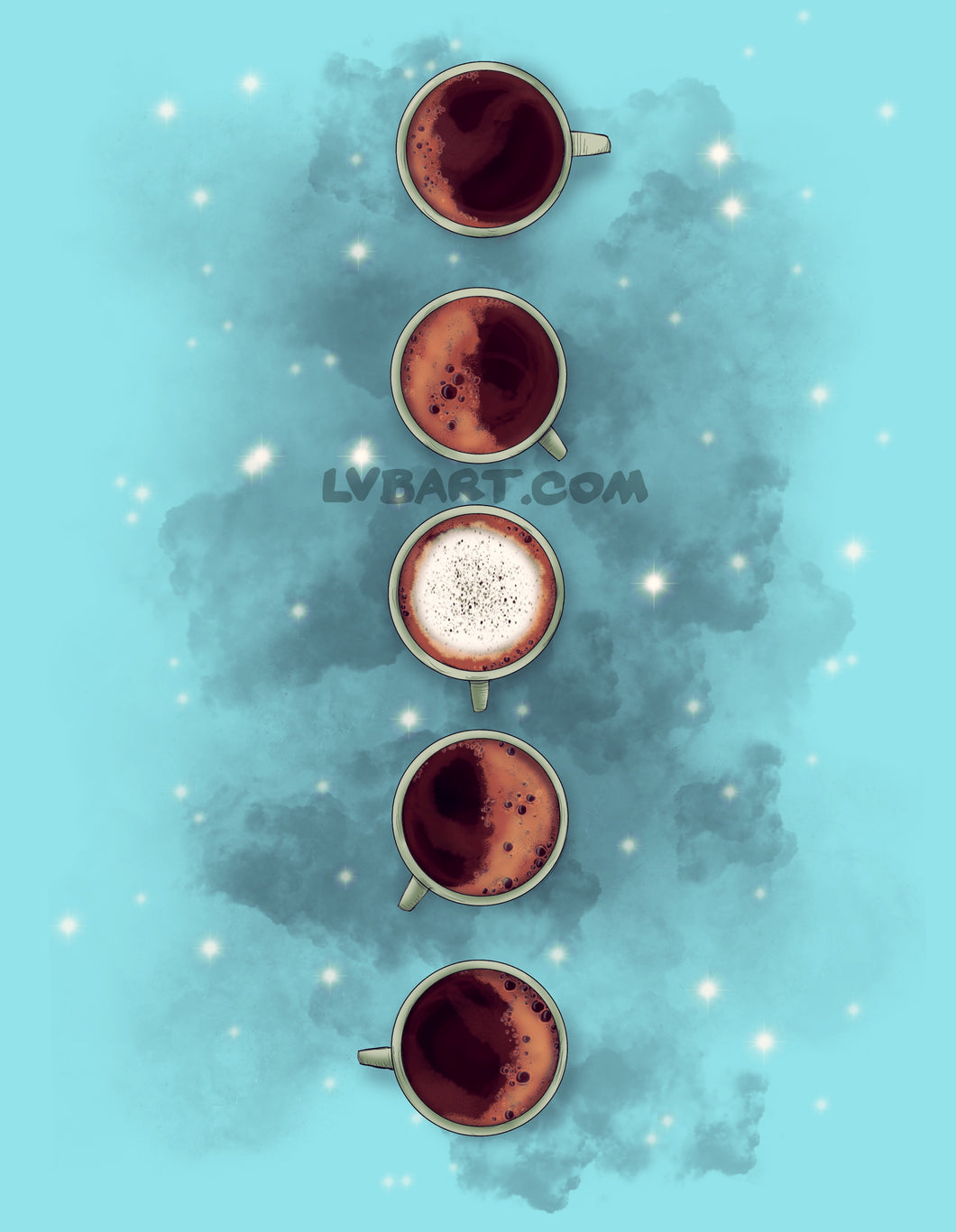Lunar Coffee Fine Art Print